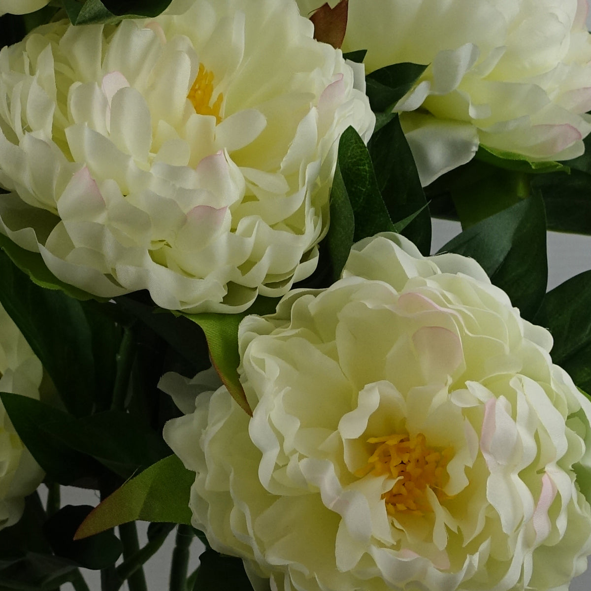 55cm Artificial White Peony Plant – image 5