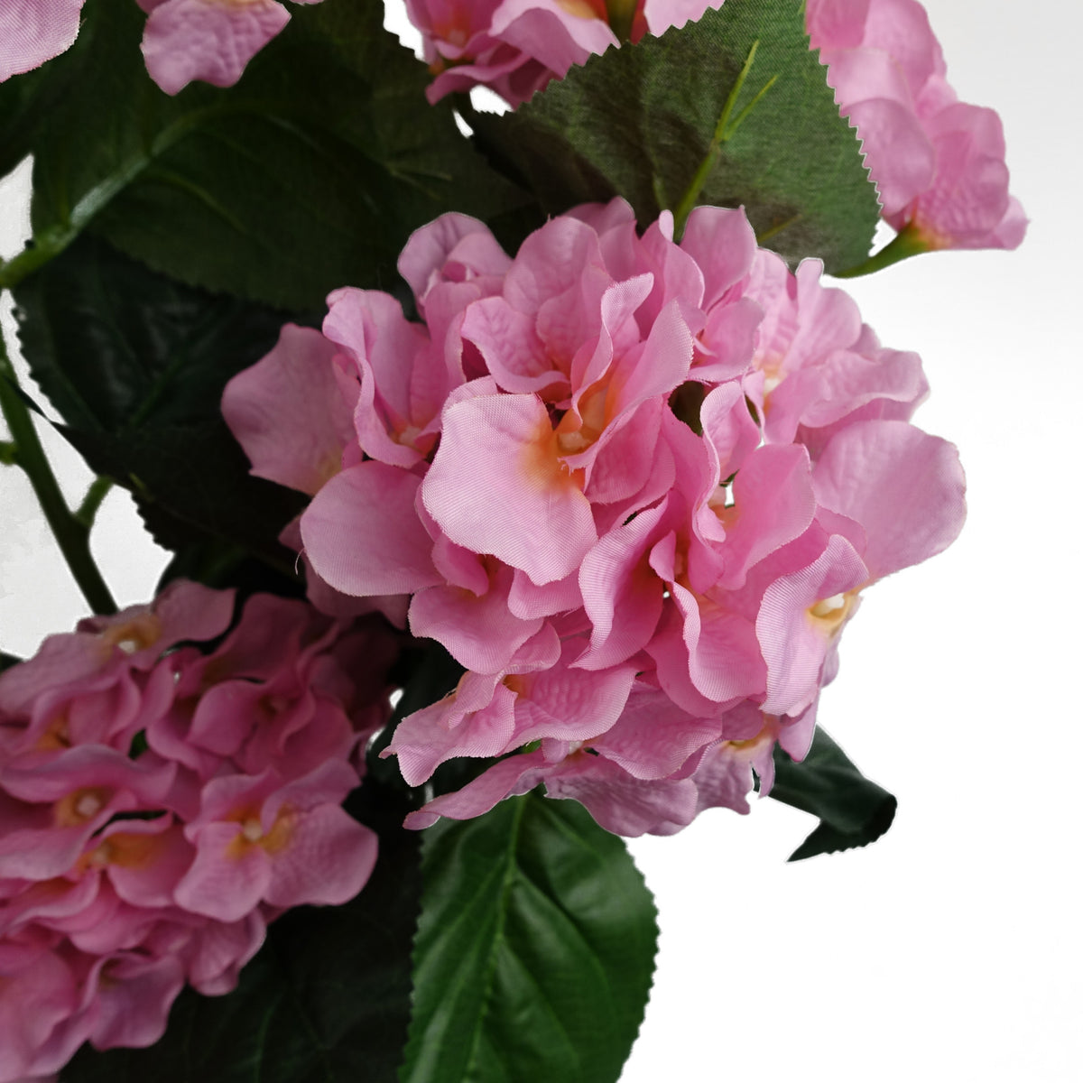 55cm Artificial Pink Hydrangea Plant – image 2