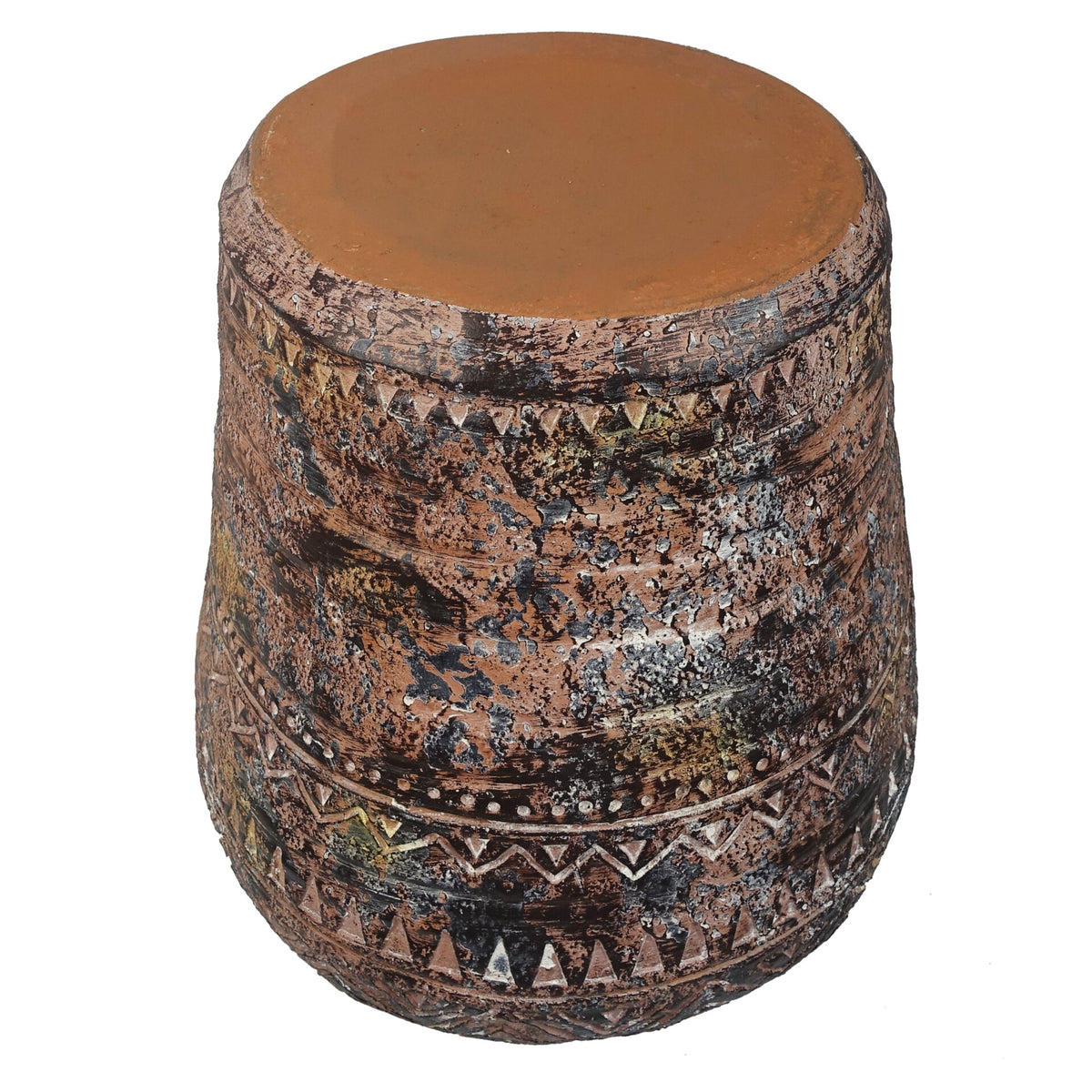 40cm x 32cm Aztec Large Composite Textured Vase Composite Plant Pot – image 4