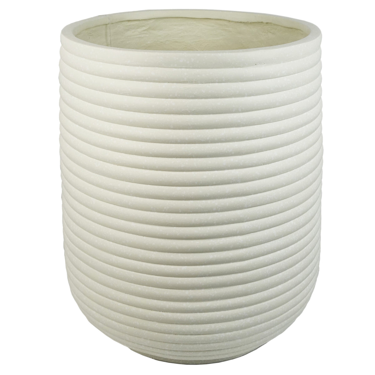 46cm x 40cm Mikos Extra Large Ridged Composite Planter - Stone Colour – image 3