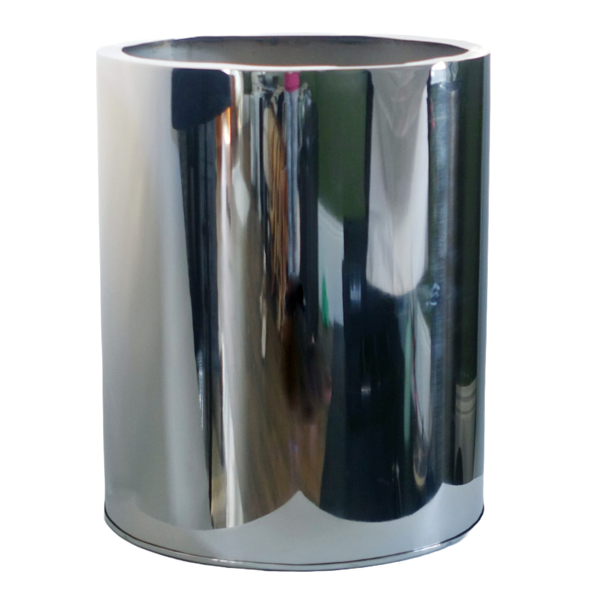 51cm XL Silver Metal Planter by Leaf – image 3