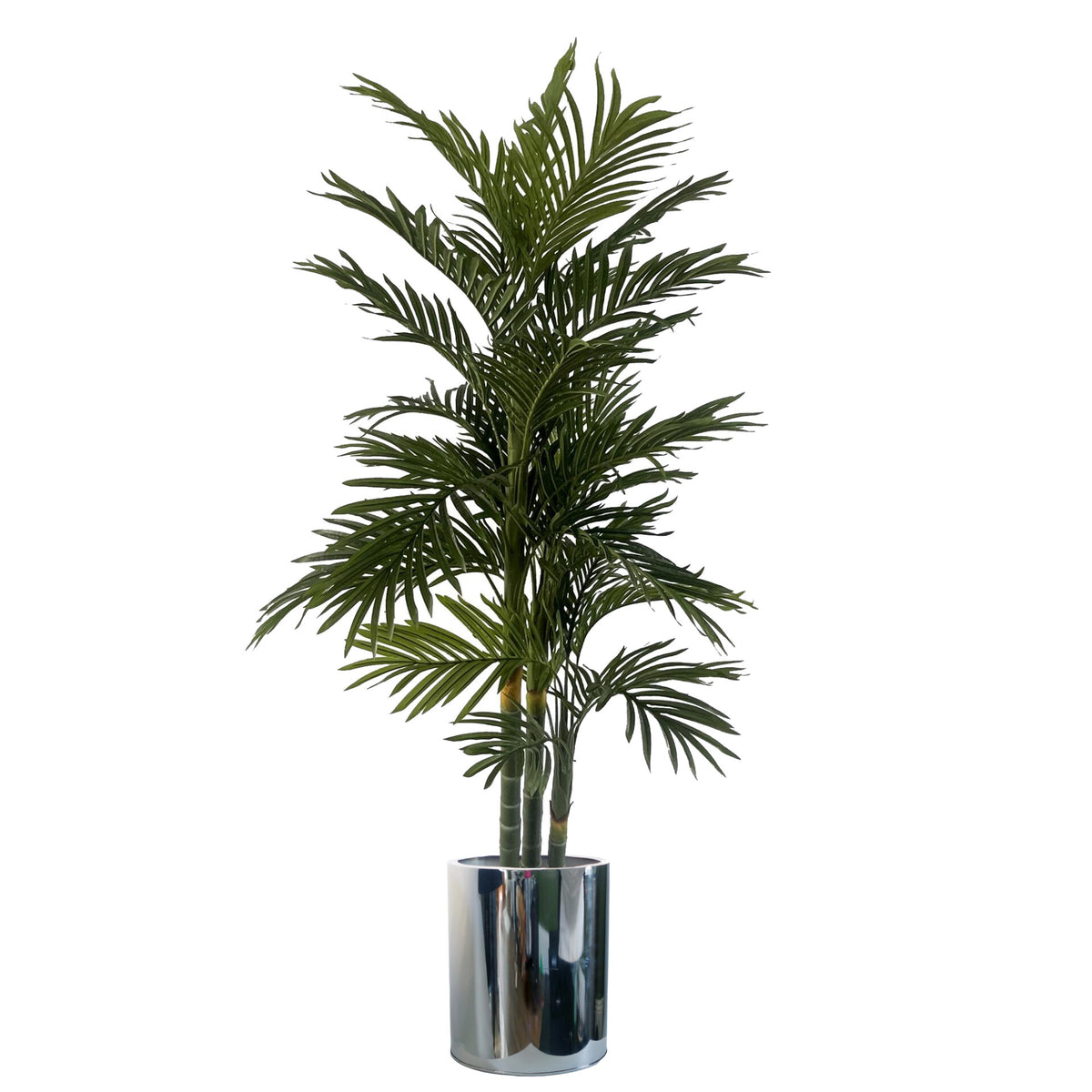 51cm XL Silver Metal Planter by Leaf – image 2