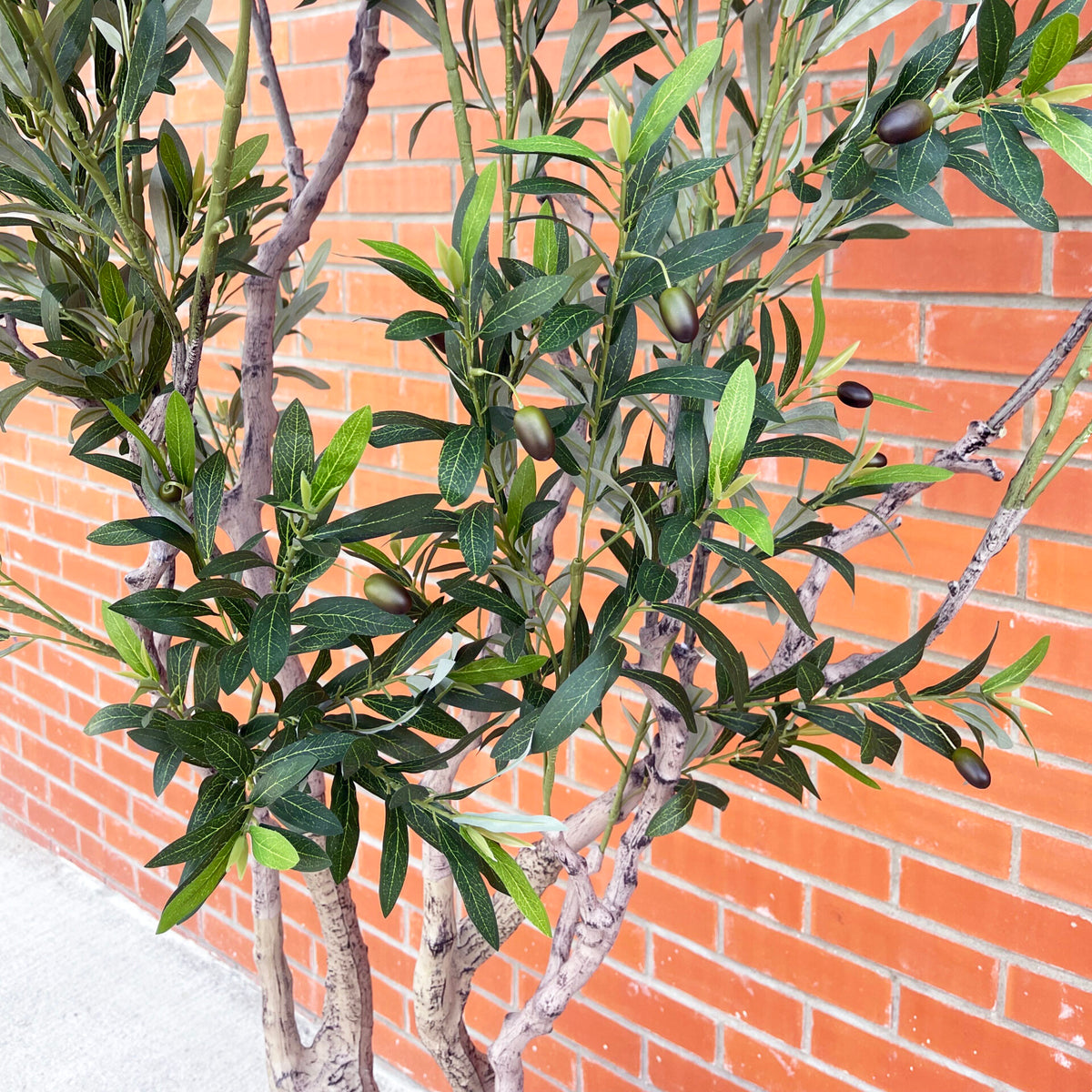 XXL Artificial Olive Tree 2m (200cm) With decorative planter – image 3