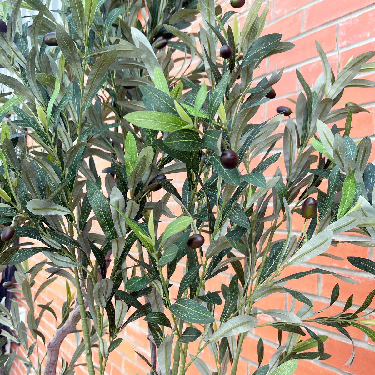 XXL Artificial Olive Tree 2m (200cm) With decorative planter – image 2