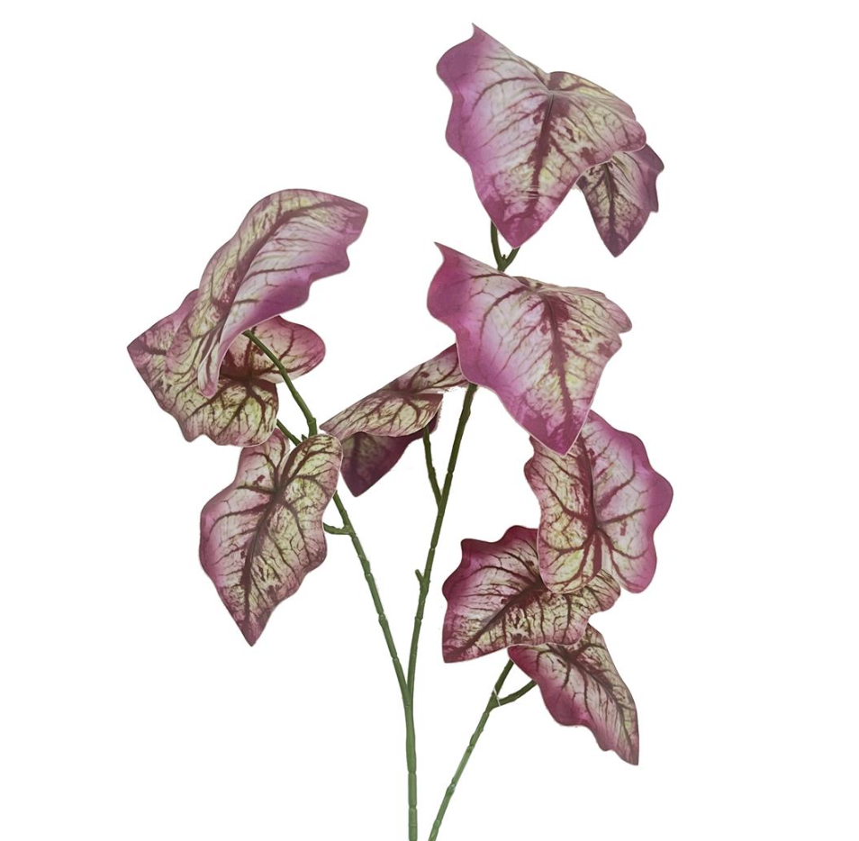 85cm Artificial Purple Leaf Foliage Stem Spray – image 2