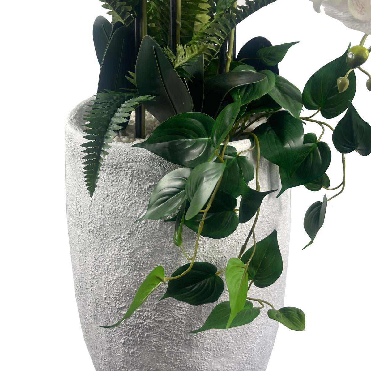 150cm White Orchid Potted Display Artificial – image 7