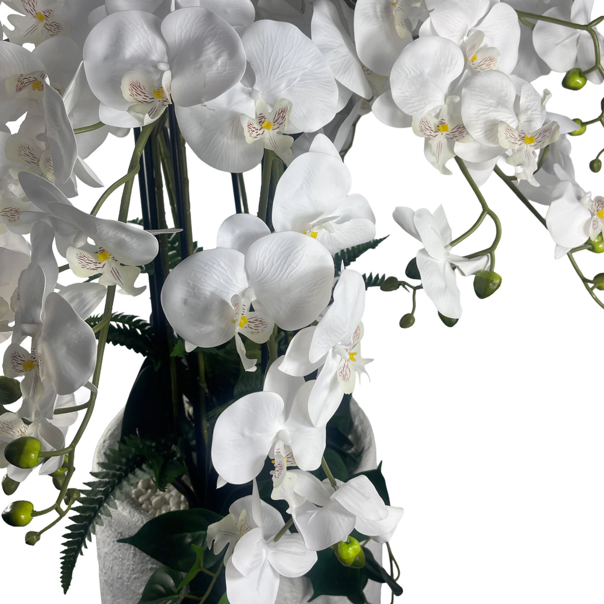 150cm White Orchid Potted Display Artificial – image 4