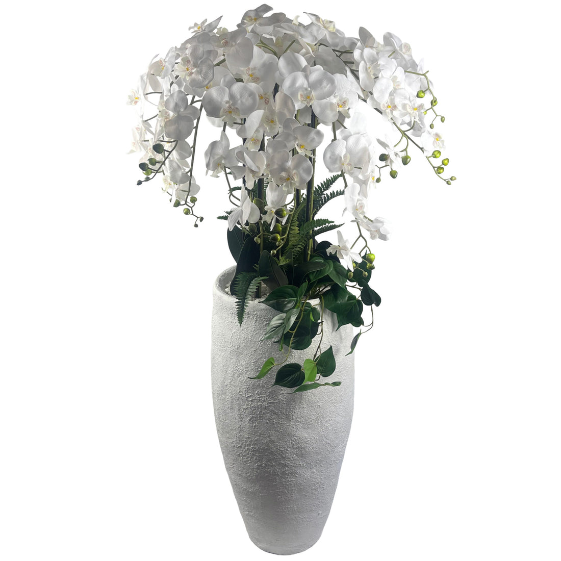 150cm White Orchid Potted Display Artificial – image 8