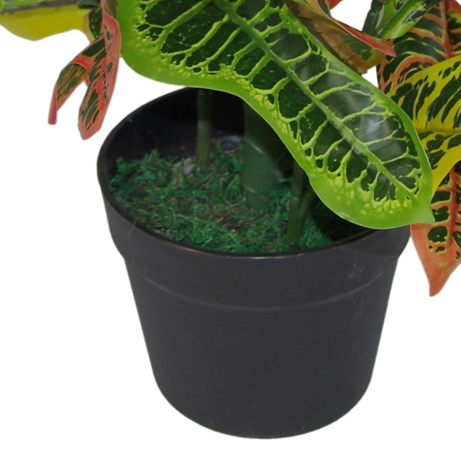 65cm Artificial Codiaeum Multicoloured House Plant – image 4