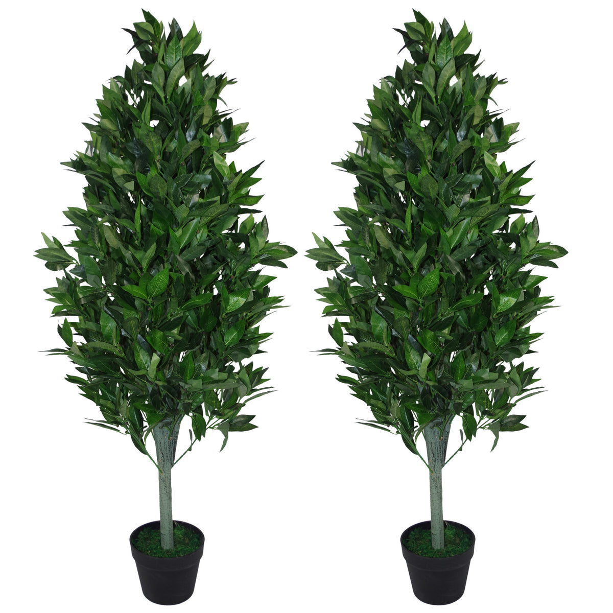 120cm (4ft) Artificial Topiary Bay Tree Pyramid Cone - Extra Large – image 6