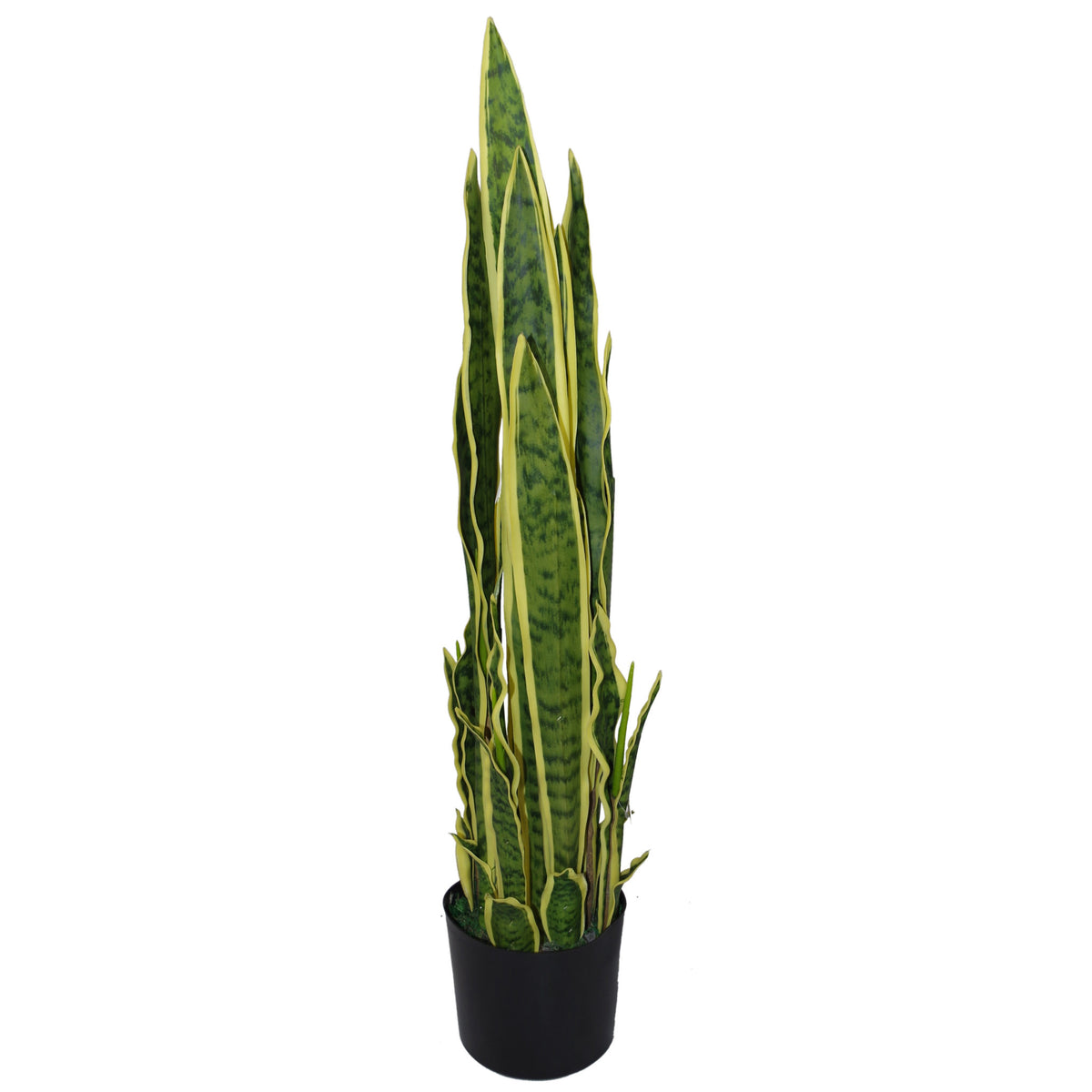 90cm (3ft) Artificial Sansevieria Yellow Green Indoor Plant - Large – image 2