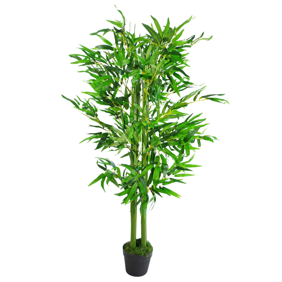 120cm (4ft) Fat Leaf Artificial Bamboo Plants Trees - XL – image 2