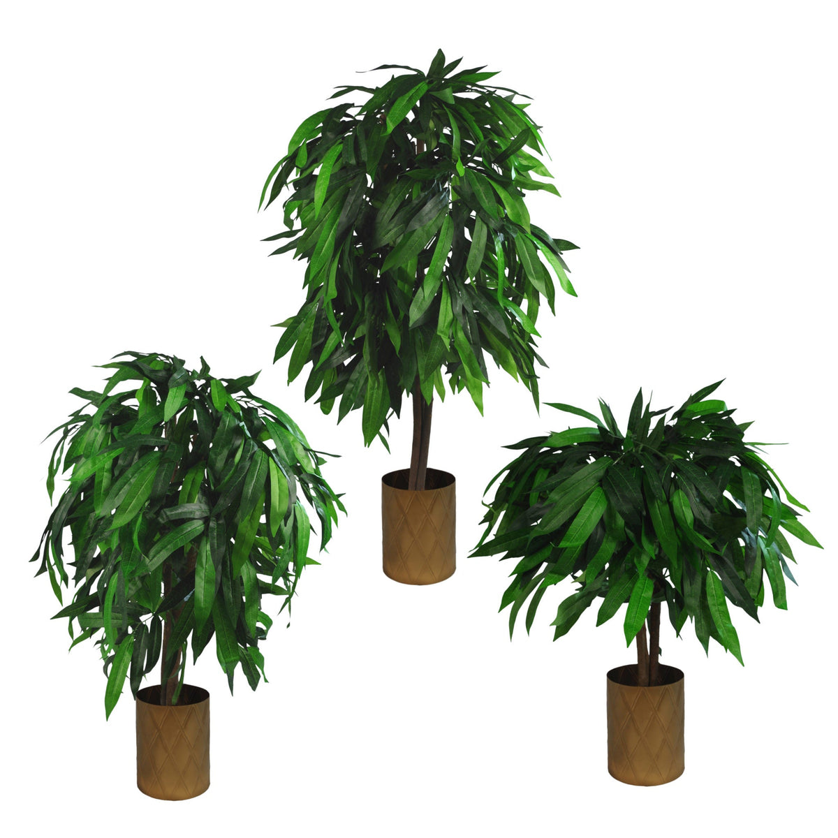 120cm (4ft) Tall Large Artificial Mango Tree Plant – image 7
