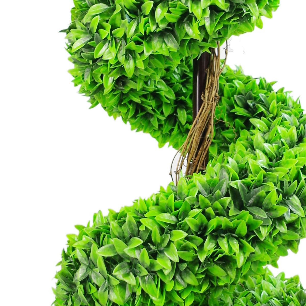 Artificial Purple Large Leaf Spiral with Decorative Planter – image 11