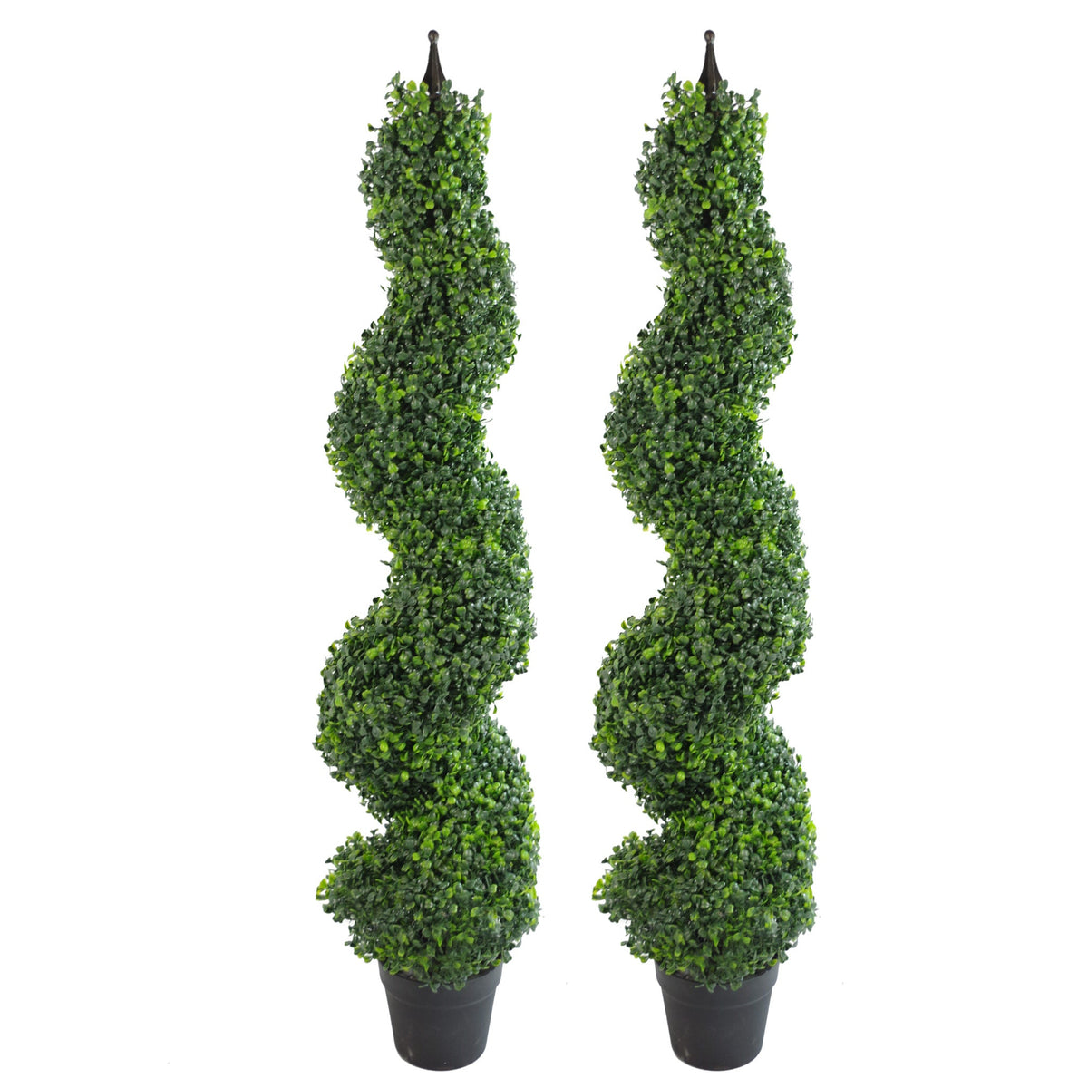 90cm (3ft) Tall Artificial Boxwood Tower Tree Topiary Spiral Decorative Top – image 16