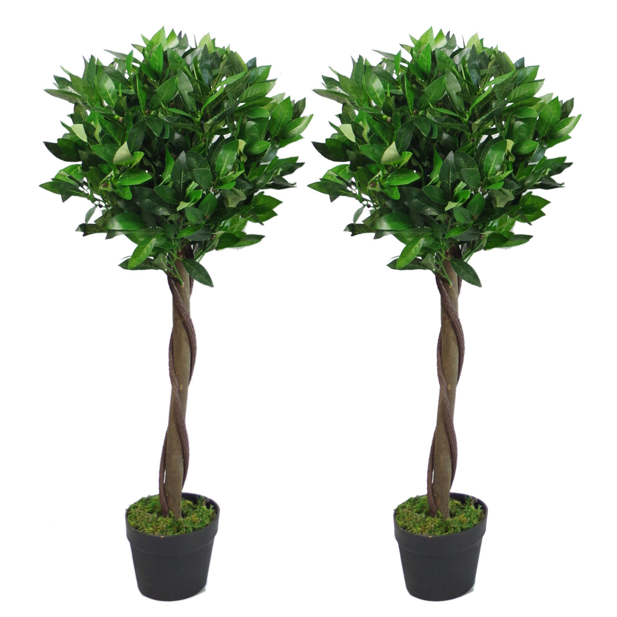 Artificial Bay Trees Natural Twist Trunk Topiary Bay Laurel Ball Tree – image 7