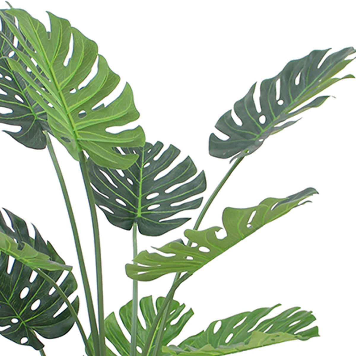 120cm (4ft) Luxury Artificial Monstera Plant Black Pot – image 4