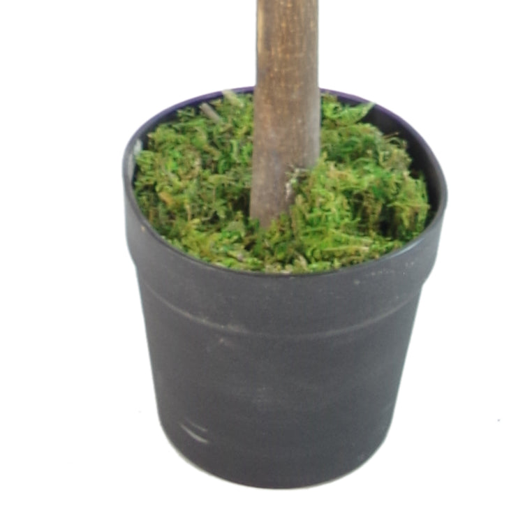 130cm Artificial Red & Green Ficus Tree – image 3