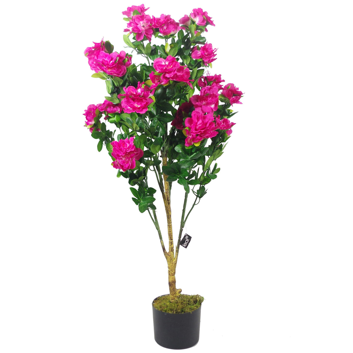 100cm Premium Artificial Azalea Pink Flowers Potted Plant – image 5