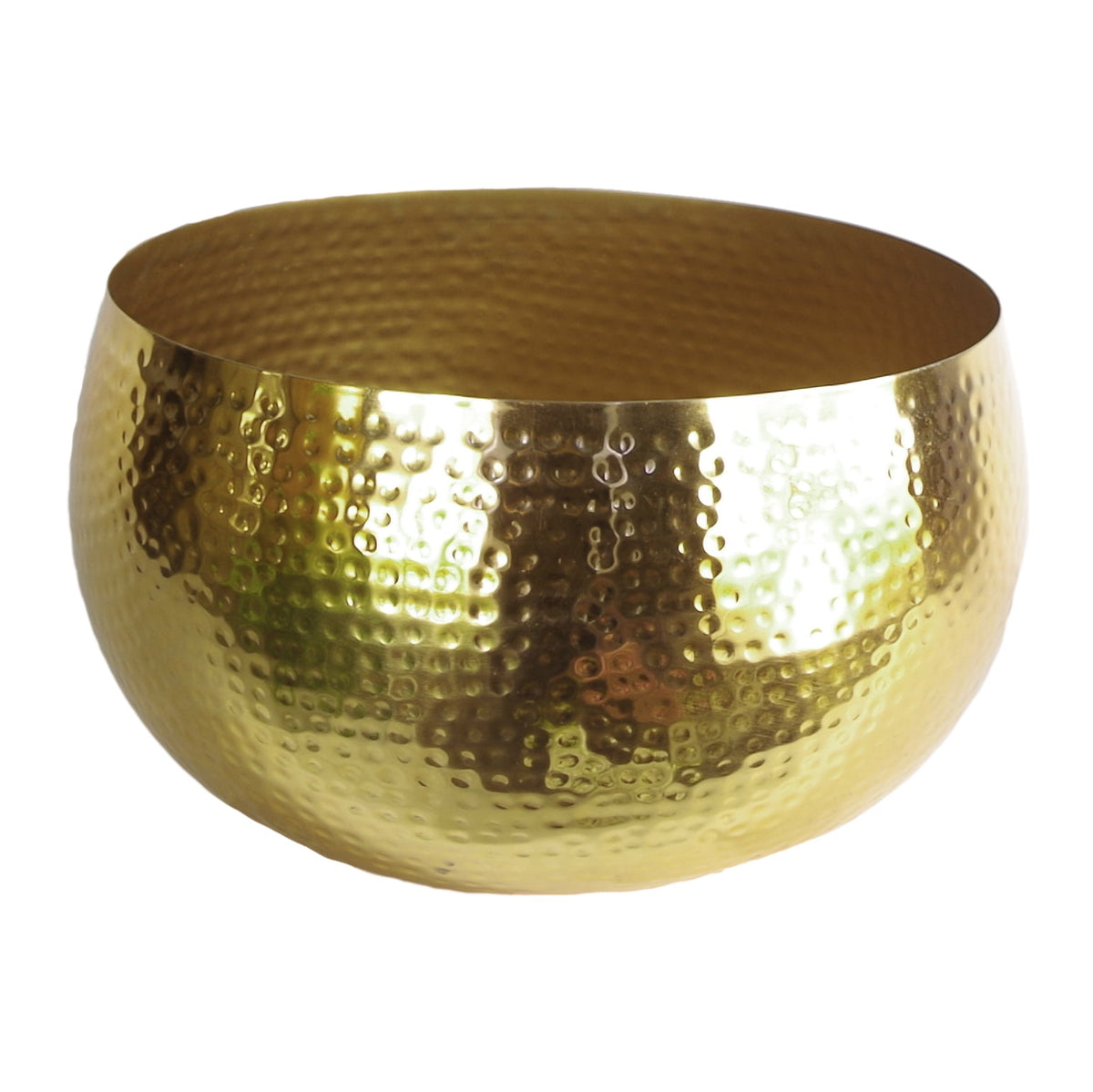 Large Metal Display Bowl Hammered Finish - Straight Edge – image 18