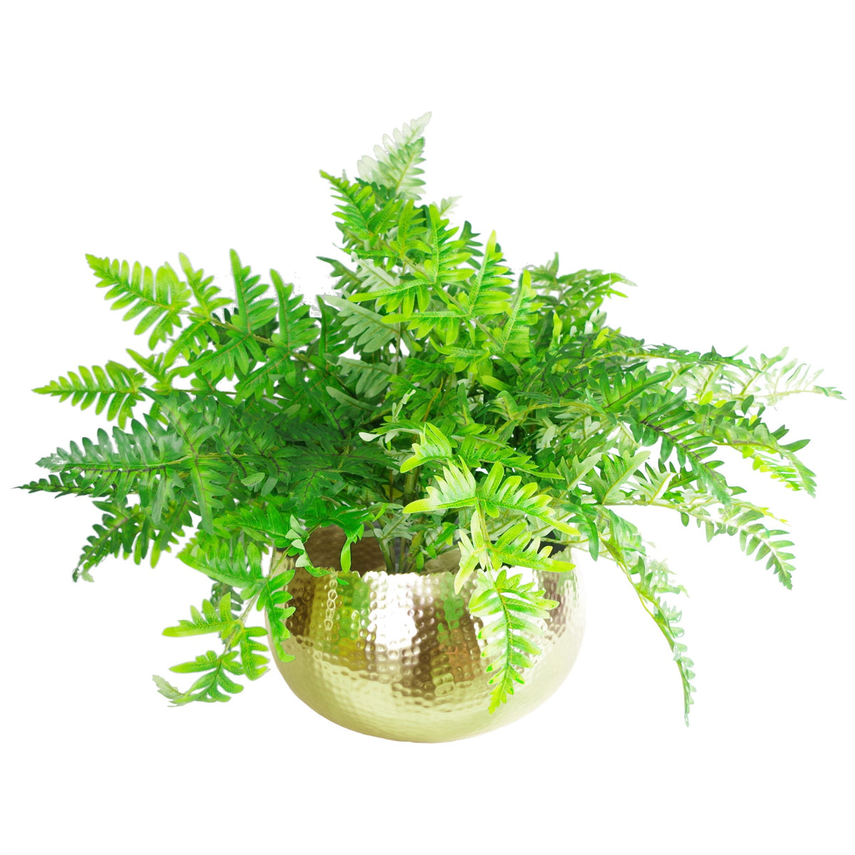 Leaf Large Metal Planter Hammered Handmade - Curvy Edge – image 15