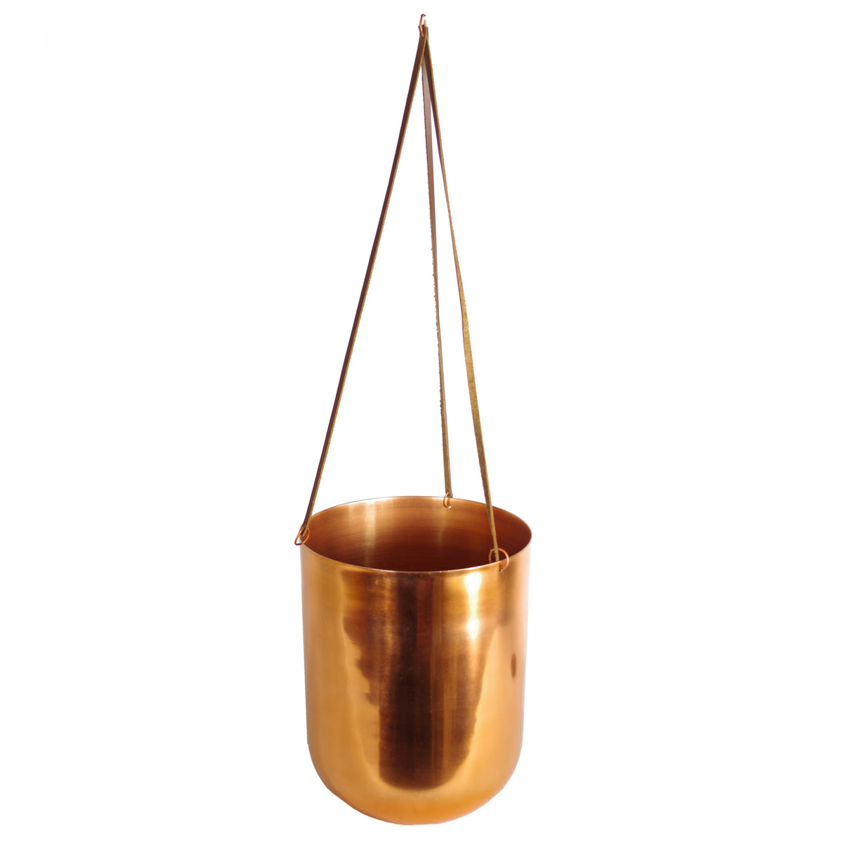 Leaf Copper Hanging Planter 18 x 22cm – image 3