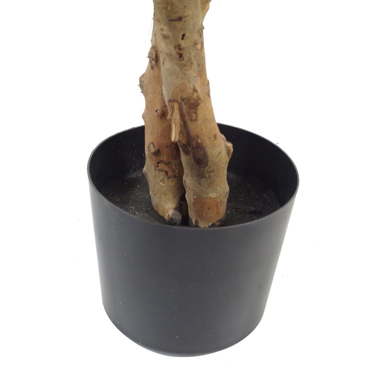130cm Artificial Variegated White/Green Bushy Ficus Tree – image 6