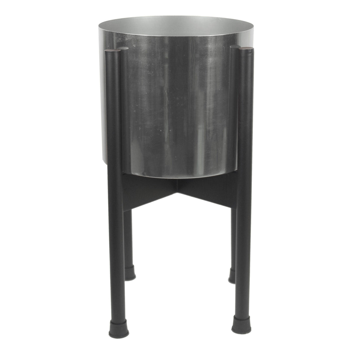 Medium Black Stand with Metal Planter 38.5cm x 18cm – image 7