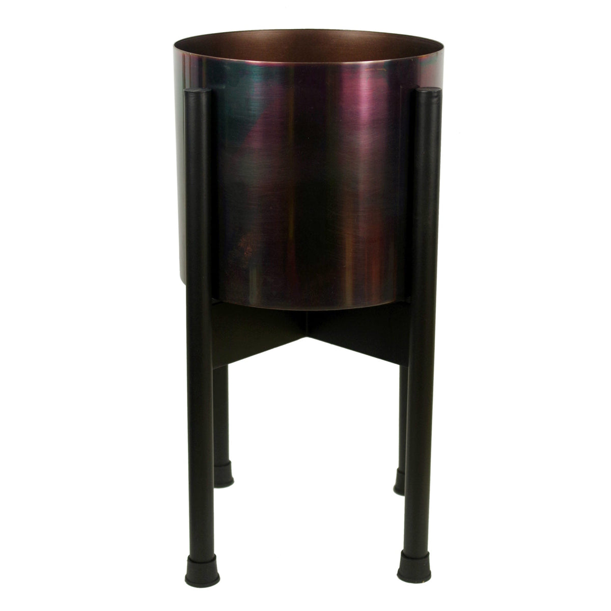 Medium Black Stand with Metal Planter 38.5cm x 18cm – image 11