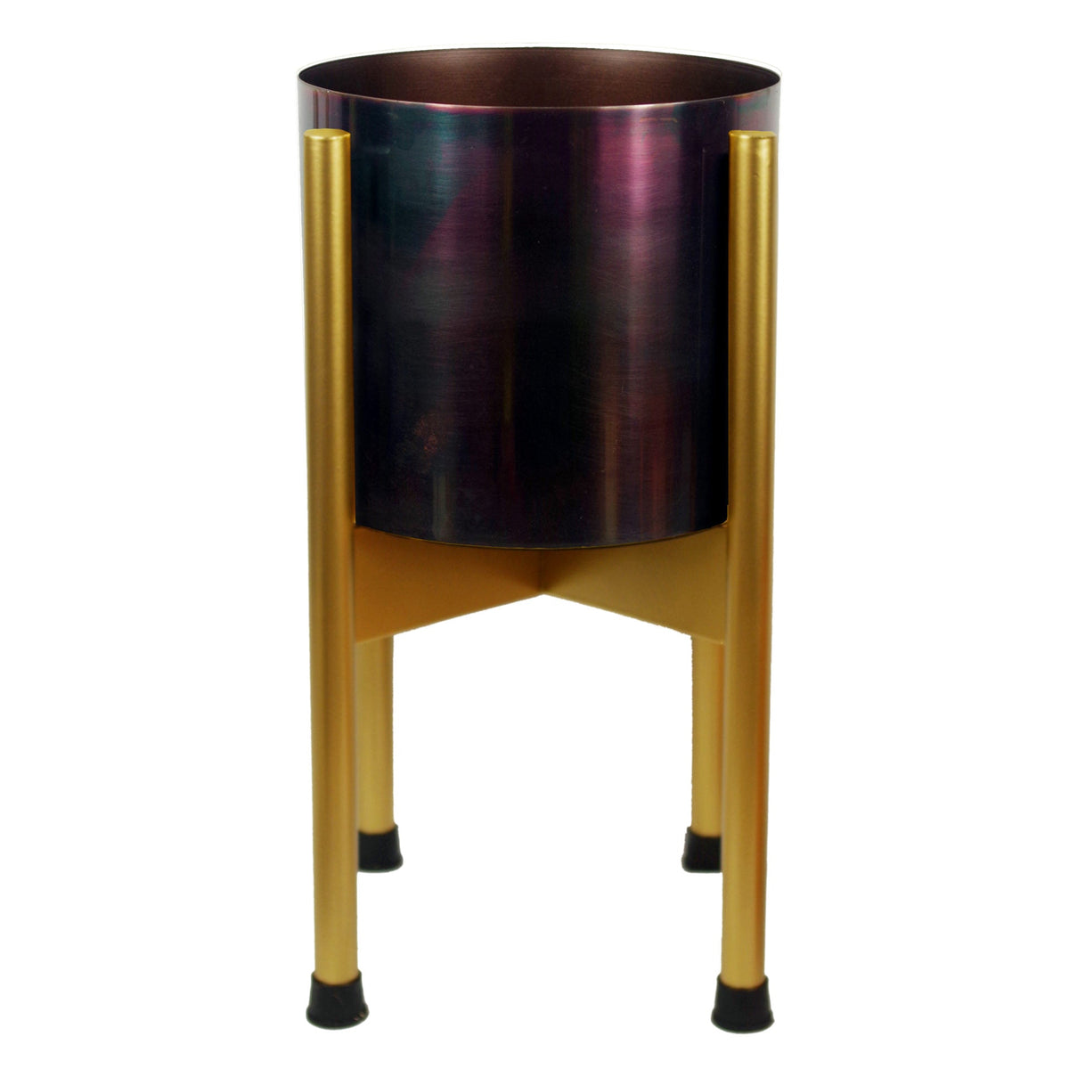 Medium Gold Stand with Metal Planter 38.5cm x 18cm – image 3