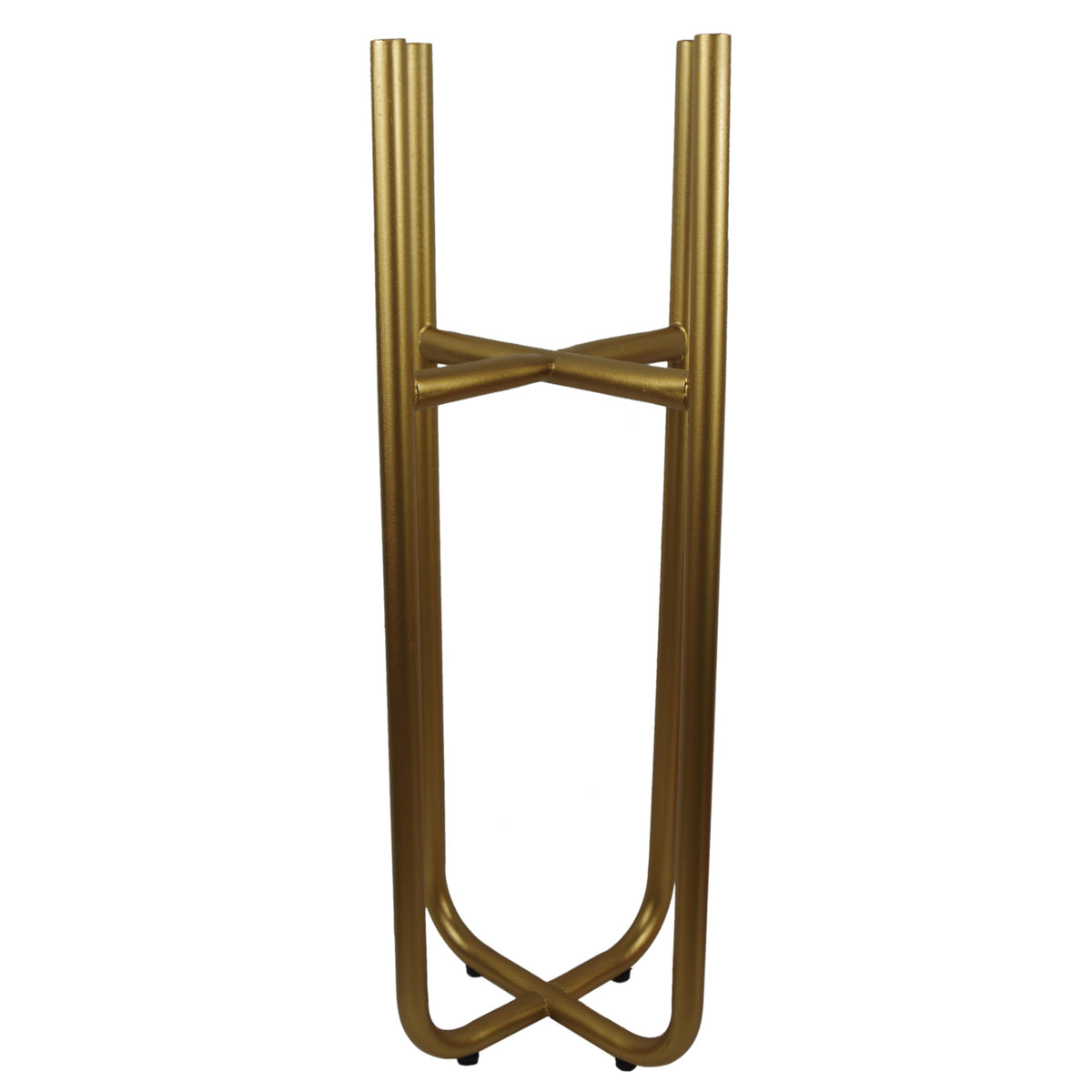 Tall Gold Planter Stand with Metal Planter 62cm x 18cm – image 3