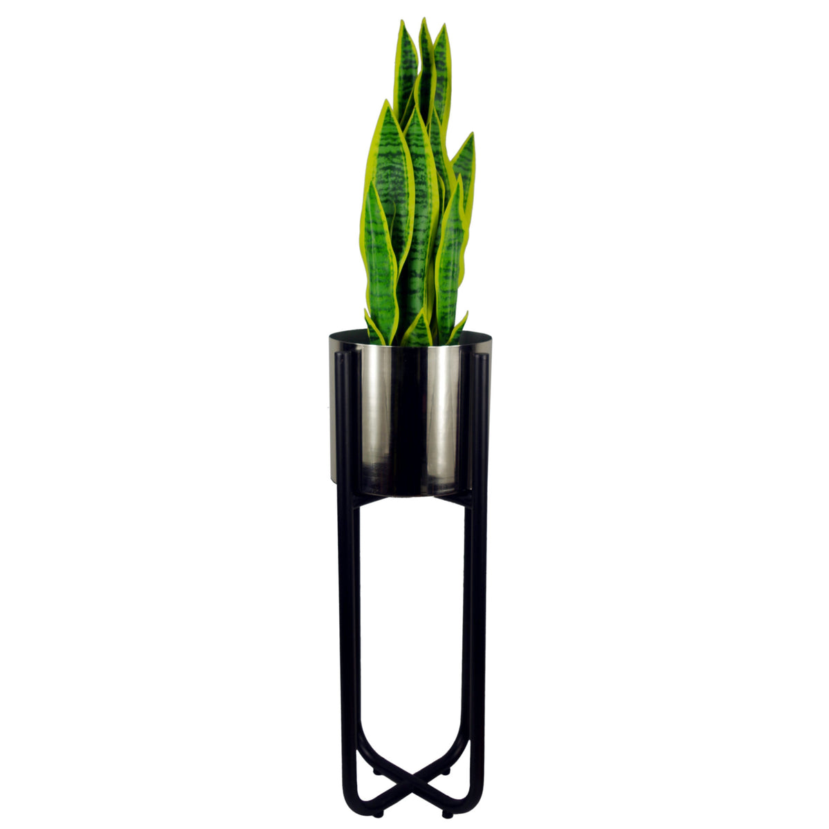 Tall Gold Planter Stand with Metal Planter 62cm x 18cm – image 6