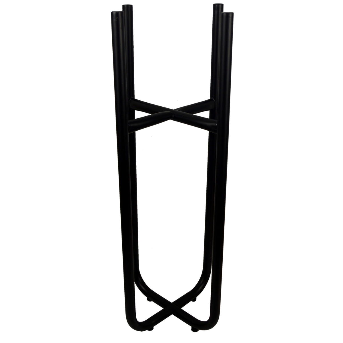 Tall Black Stand with Gold Metal Planter 62cm x 18cm – image 5