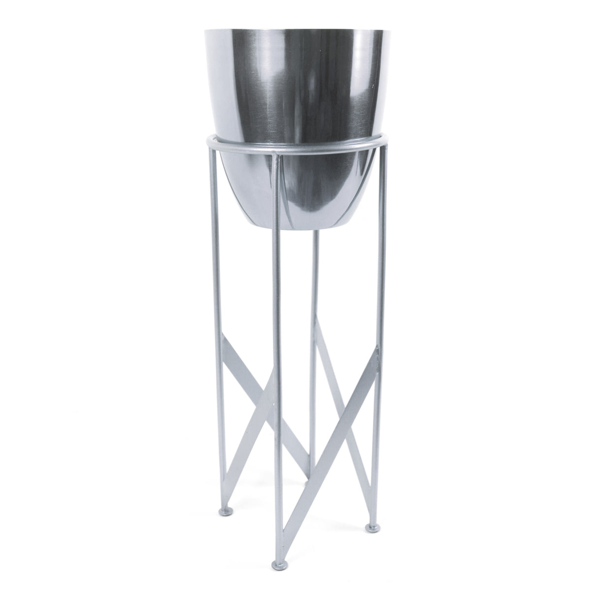 55cm Metal Planter with Matching Stand