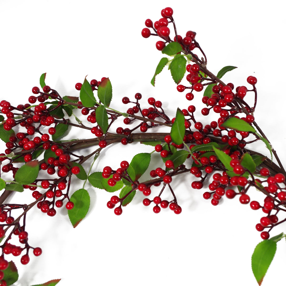 150cm Luxury Christmas Natural Look Artificial Red Berry Floristry Garland – image 2