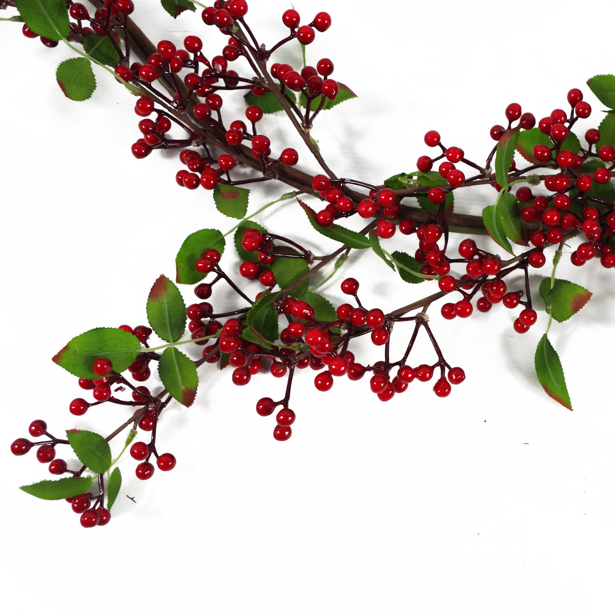 150cm Luxury Christmas Natural Look Artificial Red Berry Floristry Garland – image 3