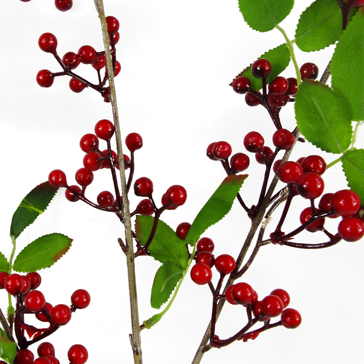 80cm Artificial Red Christmas Berry Spray – image 4