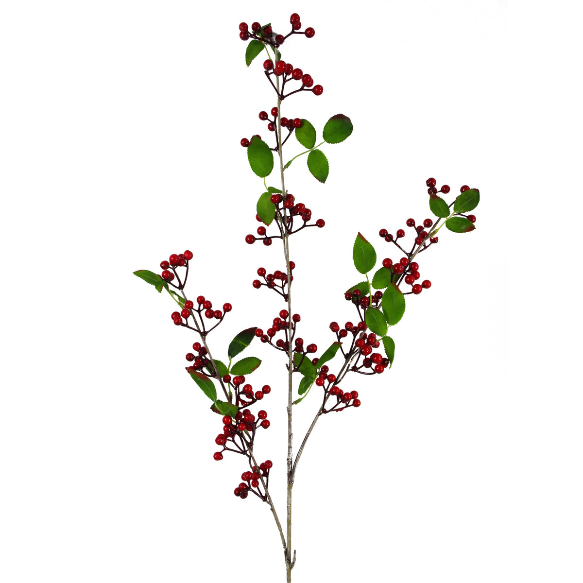 80cm Artificial Red Christmas Berry Spray – image 3