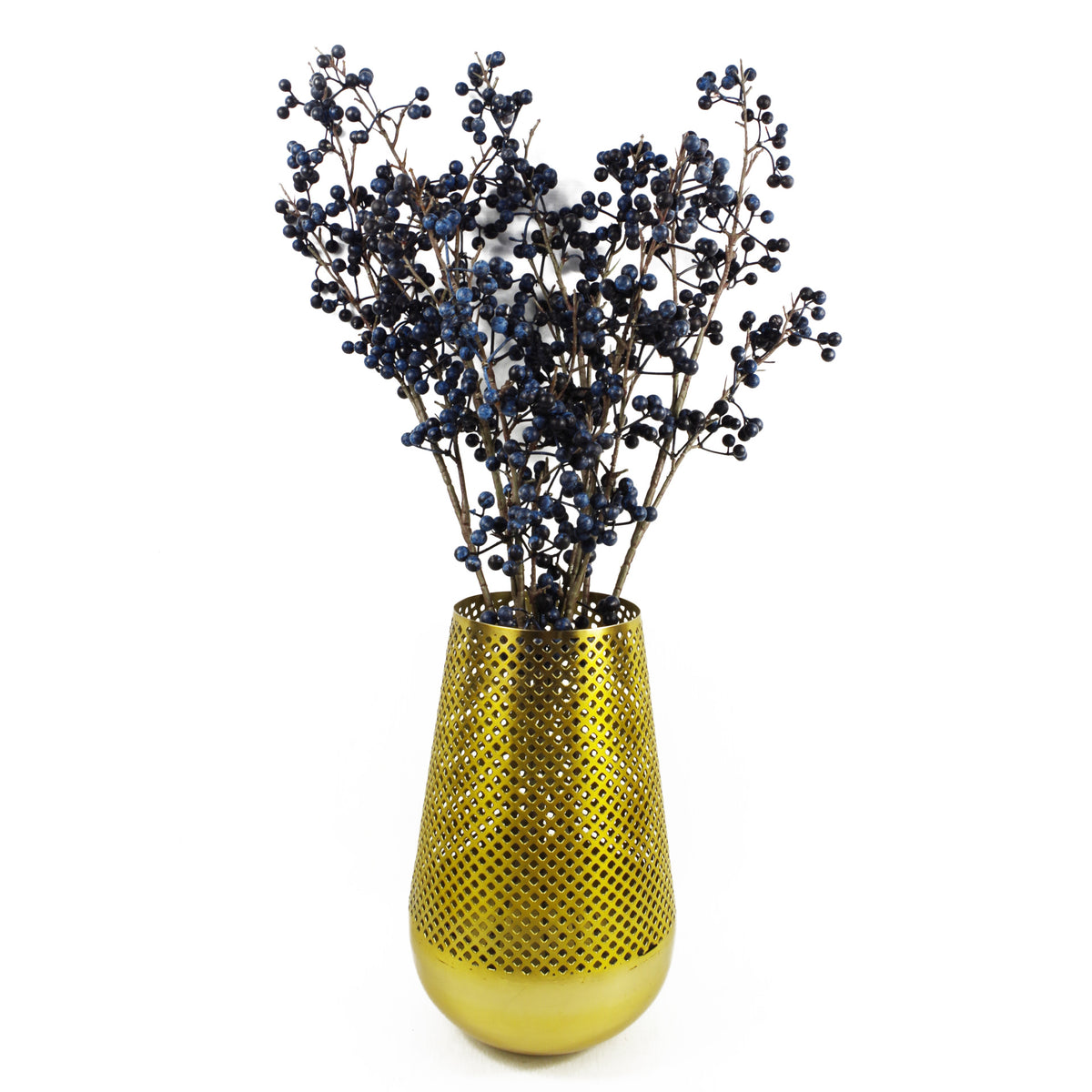 70cm Artificial Blue Berry Spray – image 4