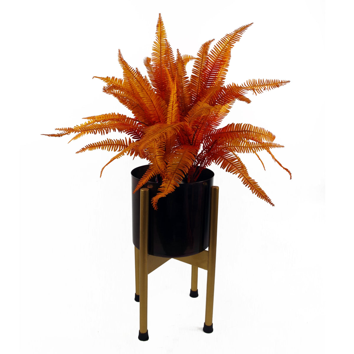 55cm Artificial Autumn Fern Bush Plant – image 2