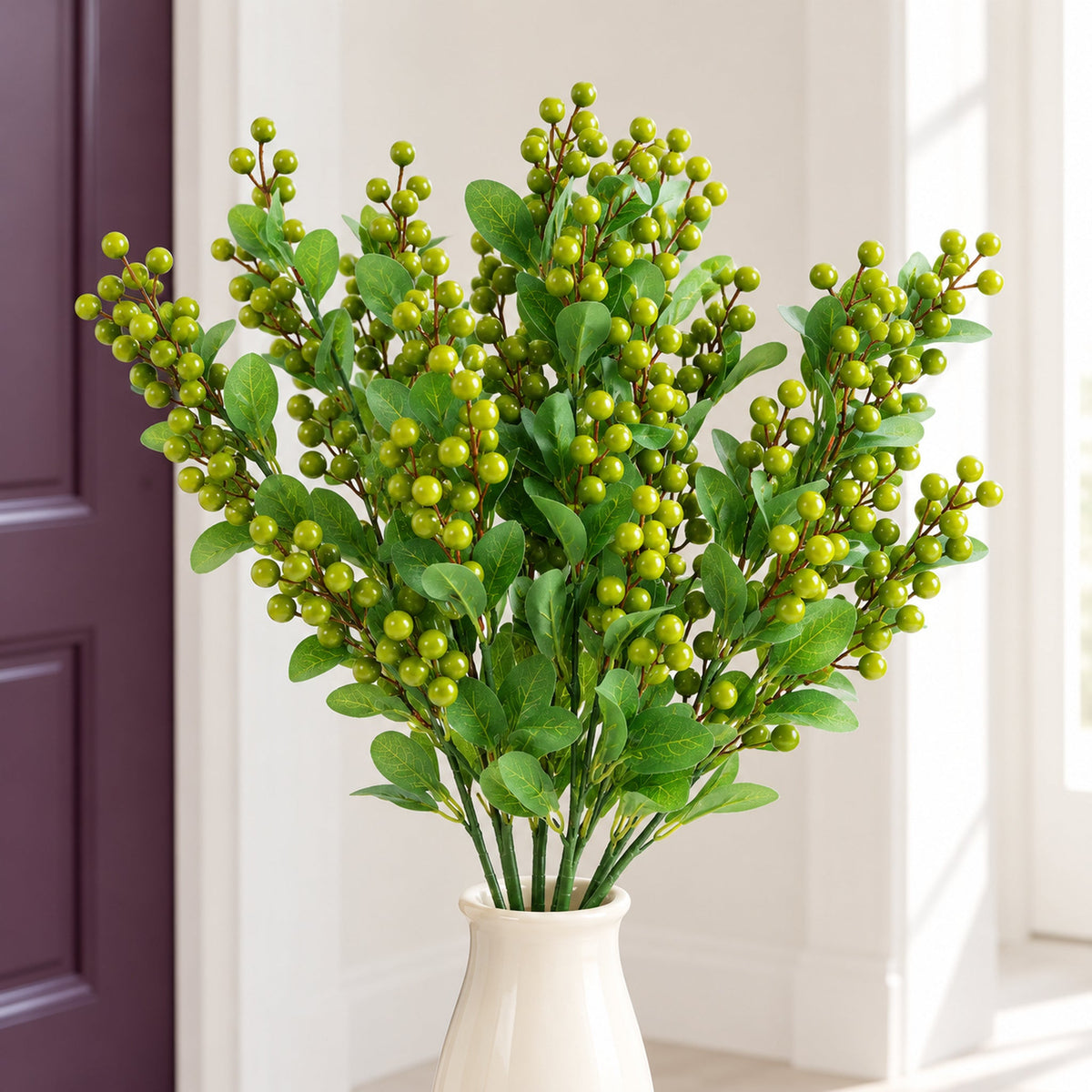70cm Artificial Faux Berry Spray Stem