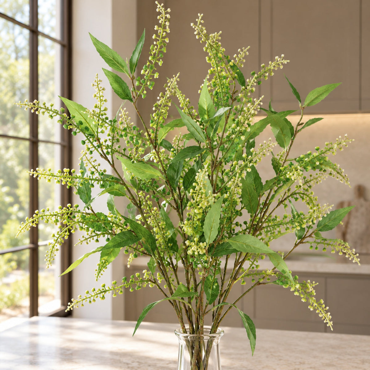 85cm Artificial Green Foliage Spray