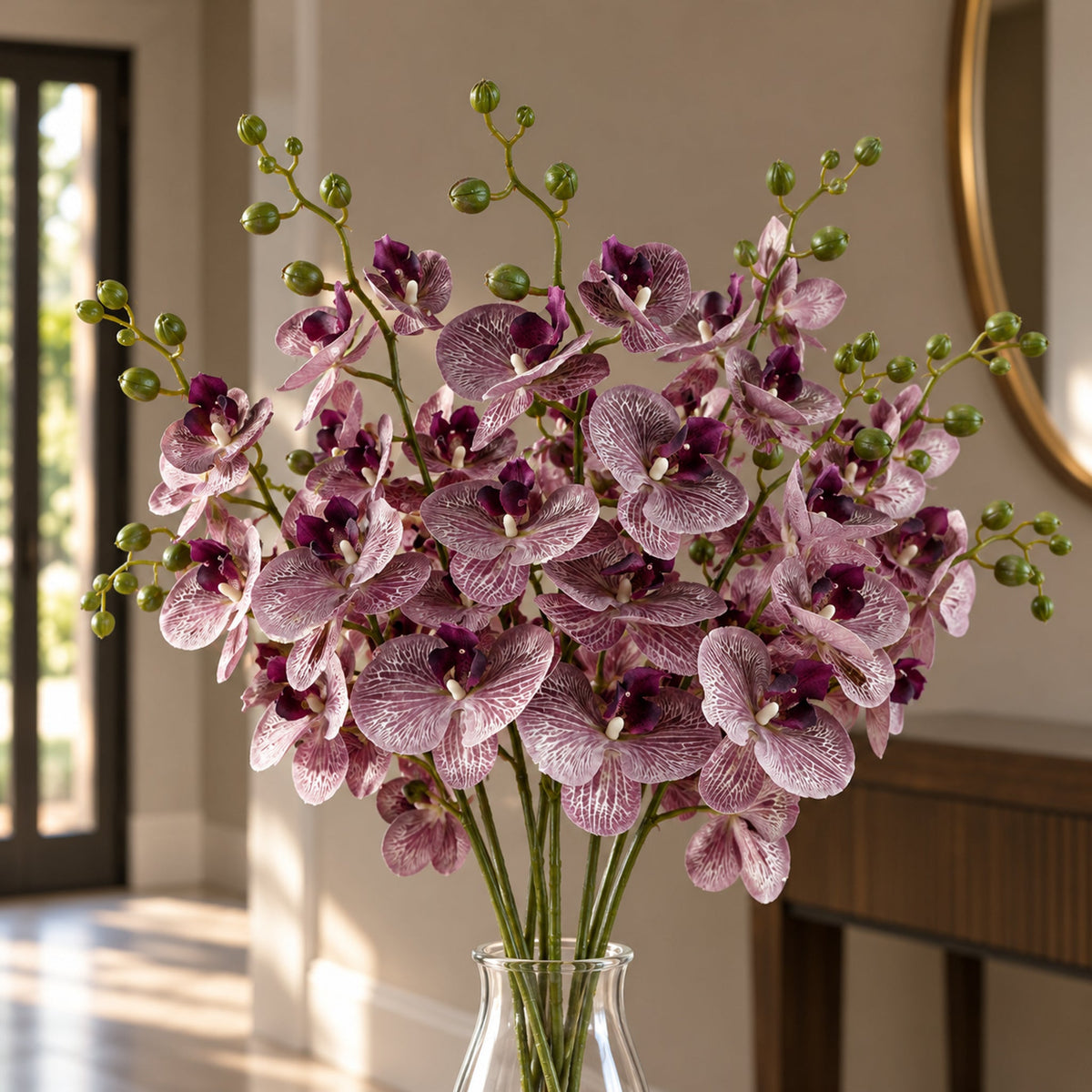 100cm Artificial Phalaenopsis Orchid Faux Stem