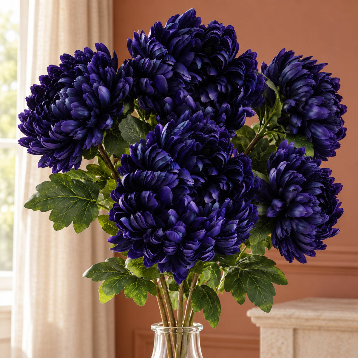 Extra Large Reflex Chrysanthemum Artificial Flowers