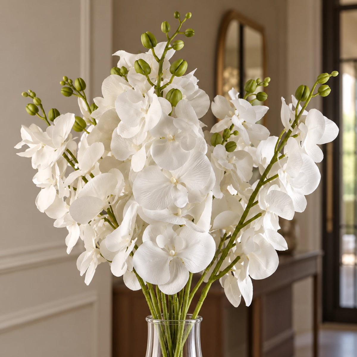 100cm Artificial Phalaenopsis Orchid Faux Stem