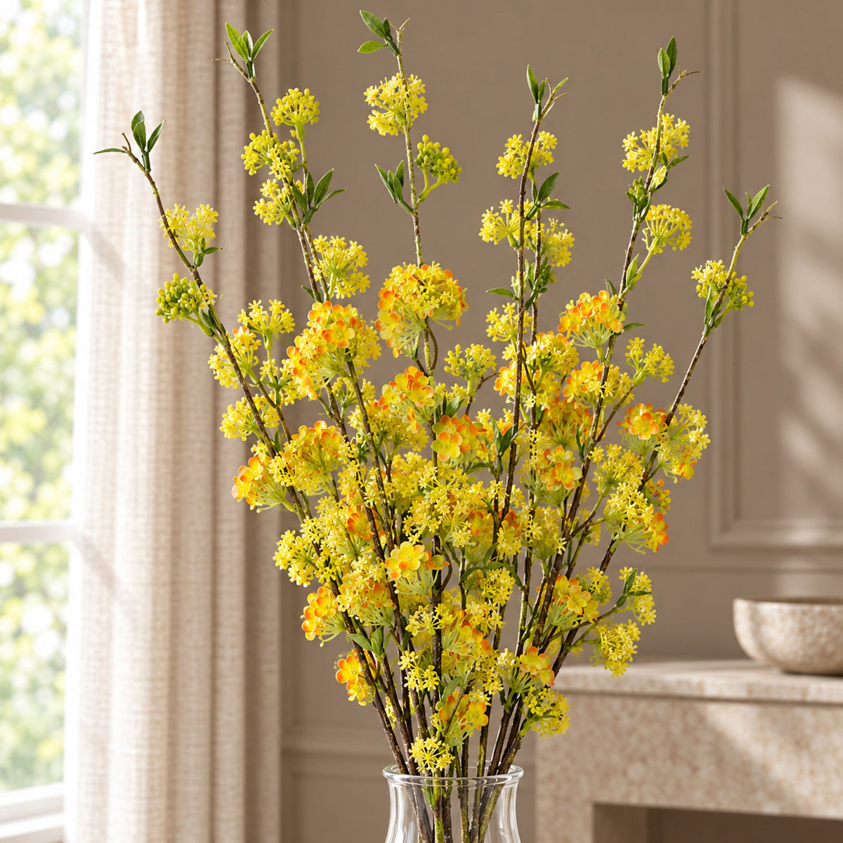 100cm Faux Blossom Spray Stem