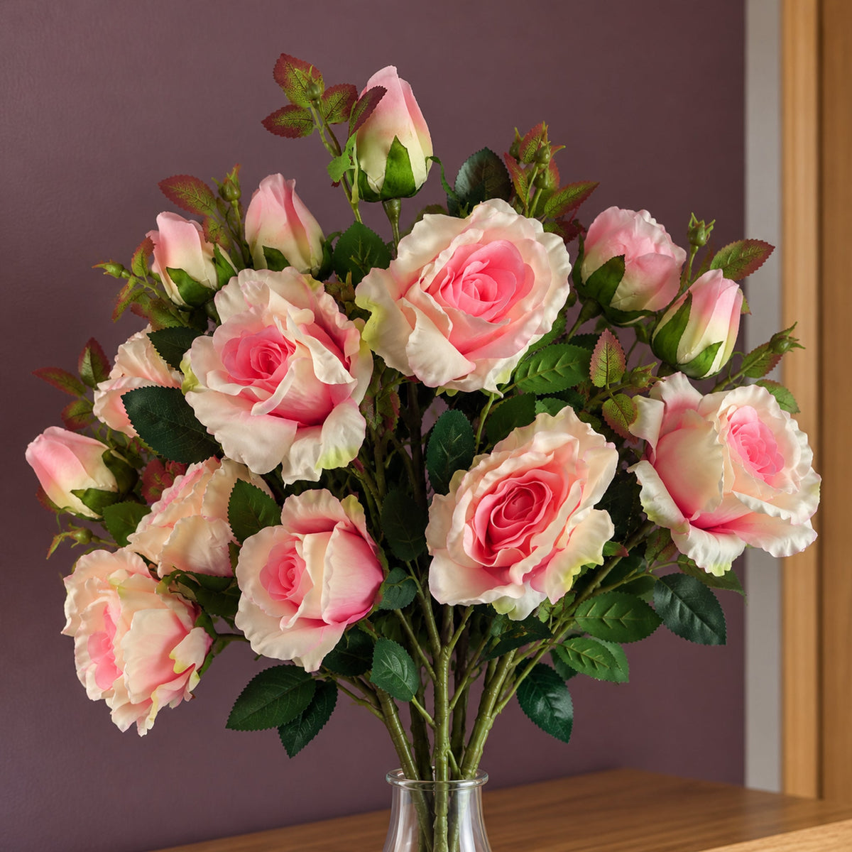 Realistic Artificial Rose Flower Stems