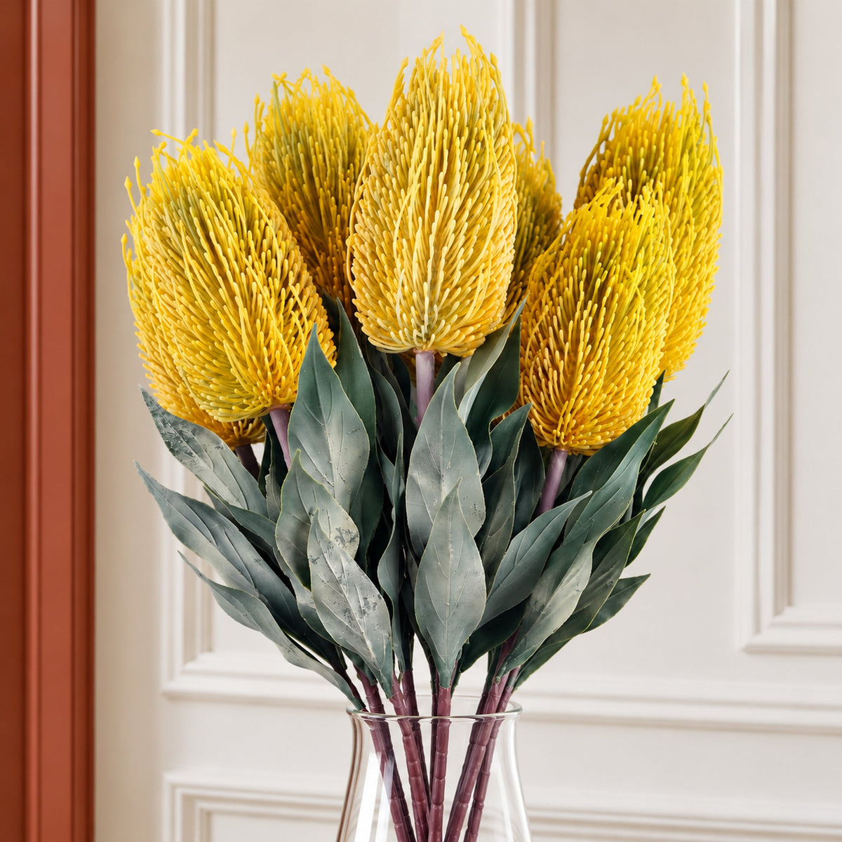 75cm Banksia Menziesii Faux Flower Stem Artificial