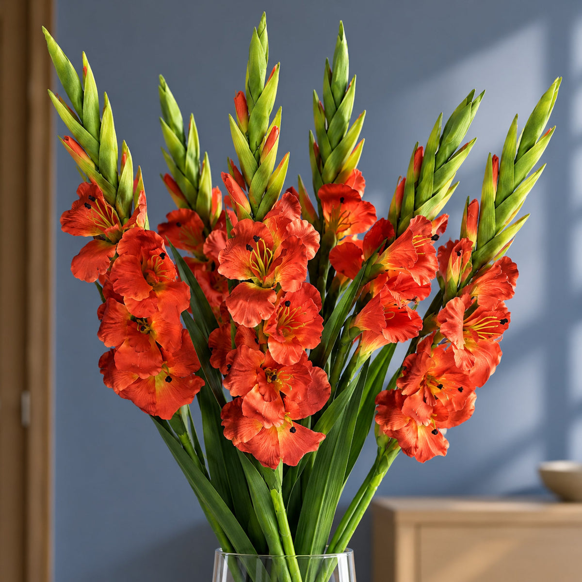 115cm Artificial Silk Gladioli Stem