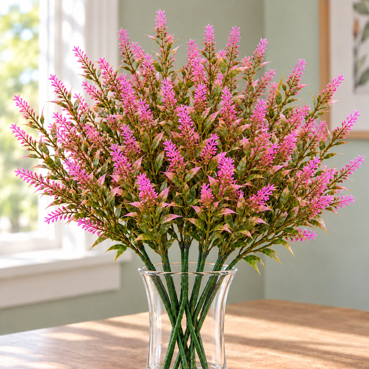 34cm Artificial Heather Stem Plant